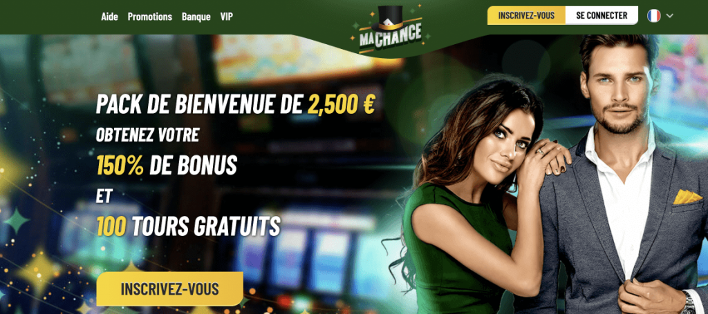 L'interface de Machance Casino
